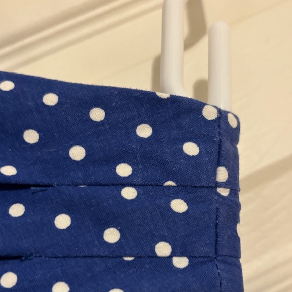 Blue Polka Dot Sleeveless Dress - Picture 8 of 8